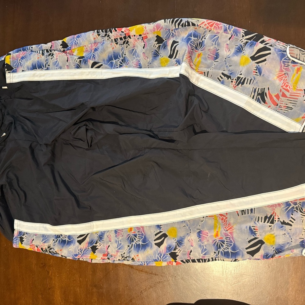 FP Movement by Free People Black Floral Cropped Pants